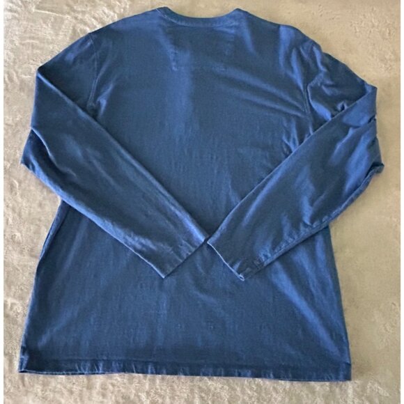 Southern Tide Men's Long Sleeve Pullover Henley Shirt Blue Fish Logo Size Large - Picture 3 of 3